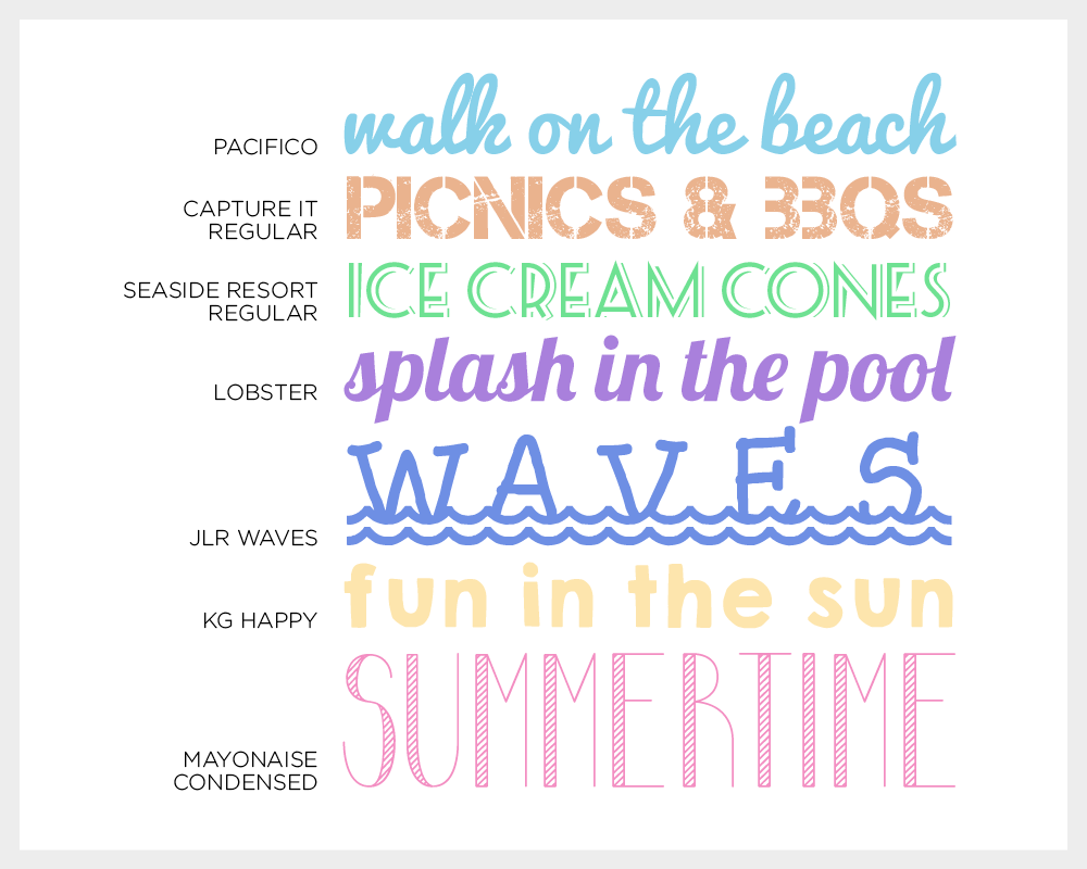 SUMMER FONTS